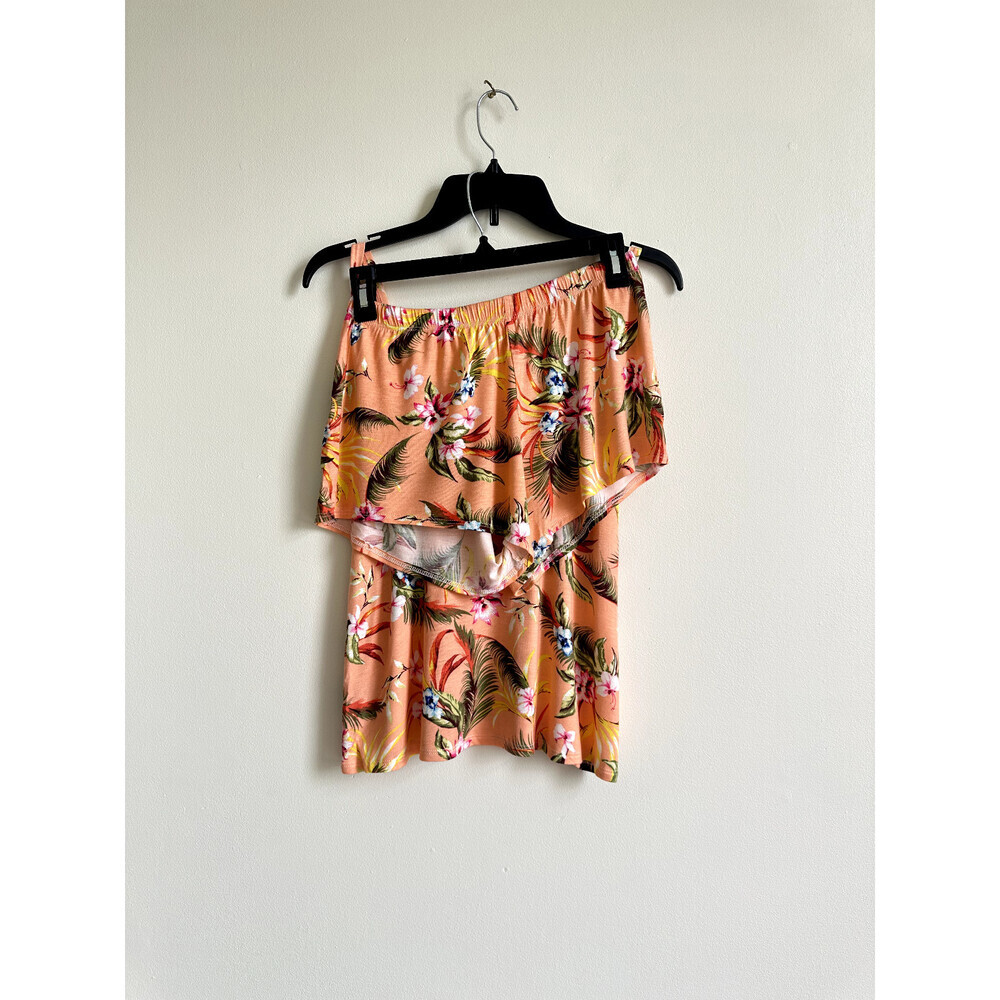 Cozy Rozy V-Neck Camisole & Shorts 2-Piece Pyjama Set Made in USA Coral Size M